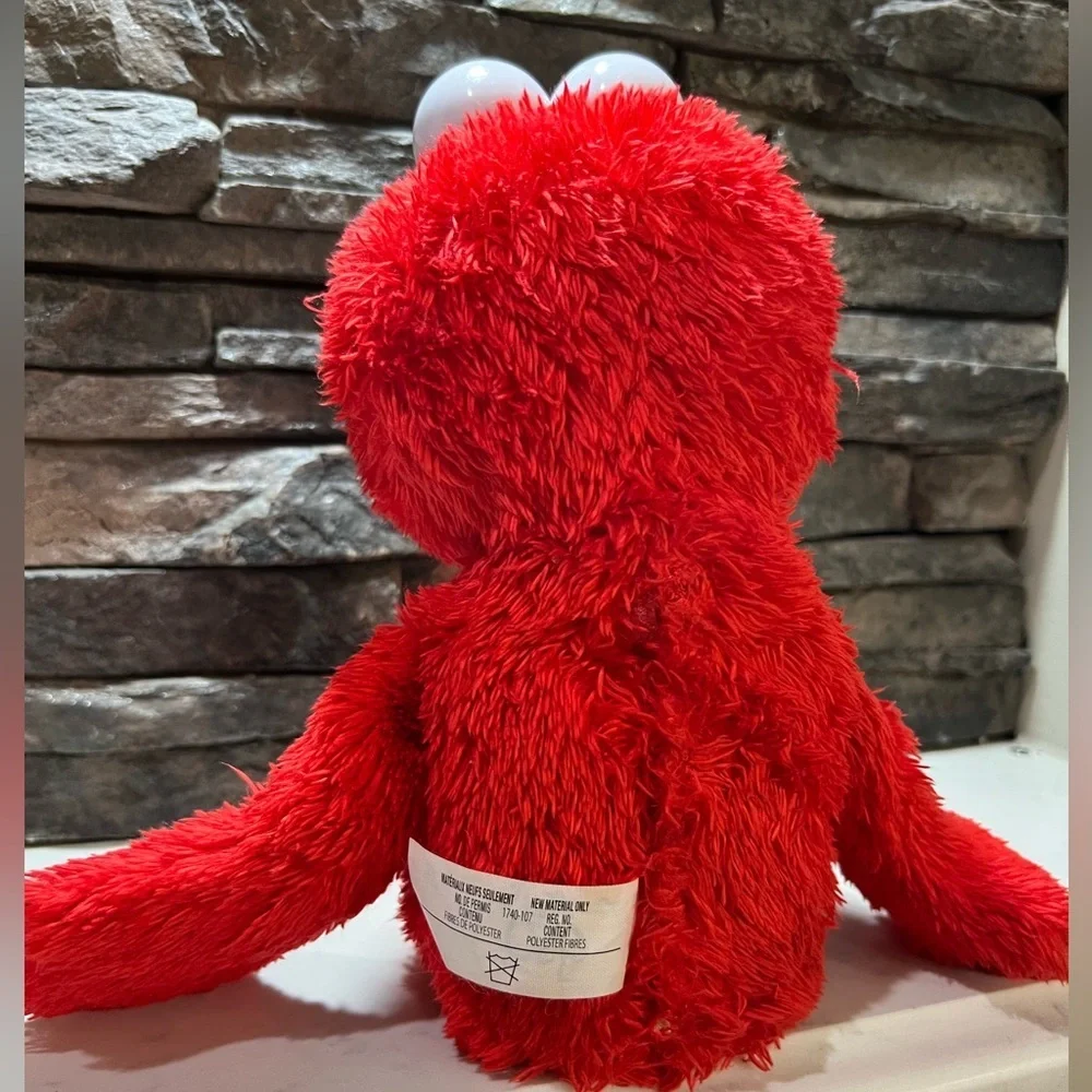 Vibrant Red and Orange Bird Toy with Plush Texture
